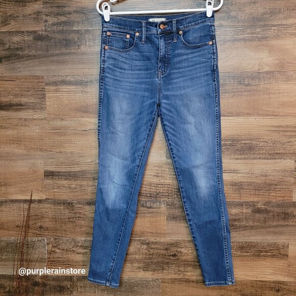 Madewell Jeans 28 Skinny 10" High Rise Danny Wash G7391 Tummy Control Stretch - Picture 1 of 12